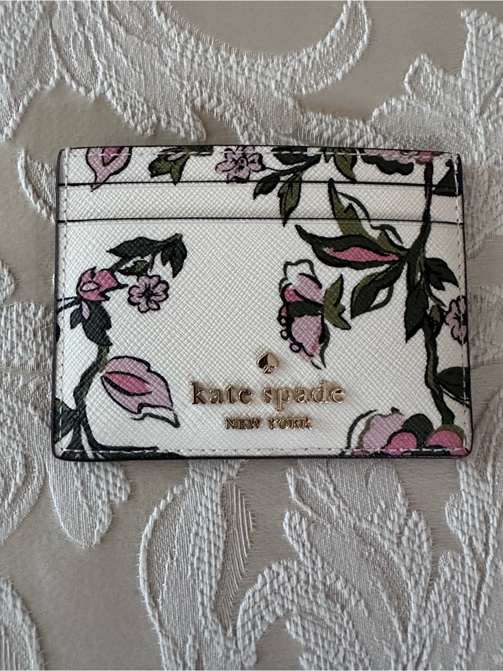 Kate Spade New York Madison Forest Blooms Card Holder NWT